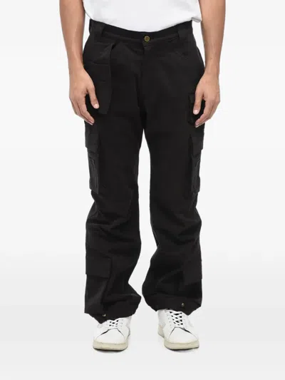 Cultura Multi-pocket Cargo Pants In Black