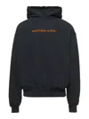 Shop Cultura Black Hoodie With  & Co Print