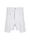 Cultura Grey Trousers With Cargo Pockets And Pleat Detail In Grey
