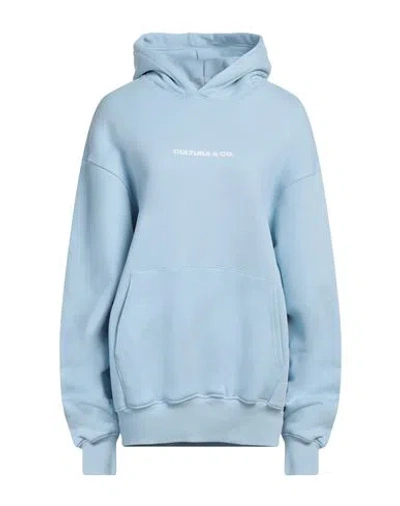Cultura Woman Sweatshirt Sky Blue Size L Cotton