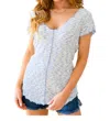 Culture Code Cap Sleeve Top Blouse In White In White