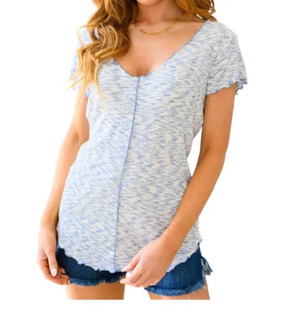 CULTURE CODE CAP SLEEVE TOP BLOUSE IN WHITE