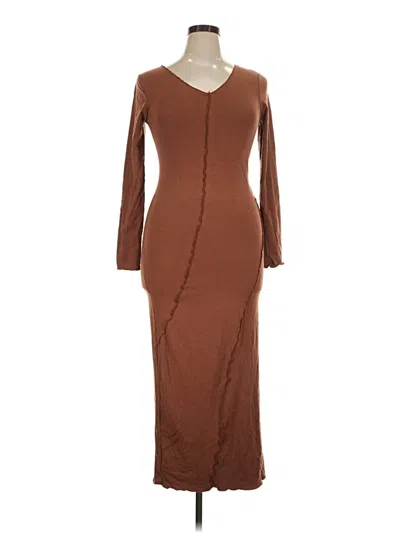 Culture Code Casual Dress In Brown