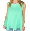 Culture Code Double Tiered Flare Tank In Mint Green In Green