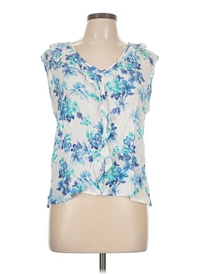 Pre-owned Culture Code Sleeveless Blouse In Blue