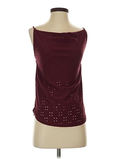 Pre-owned Culture Code Sleeveless Blouse In Burgundy
