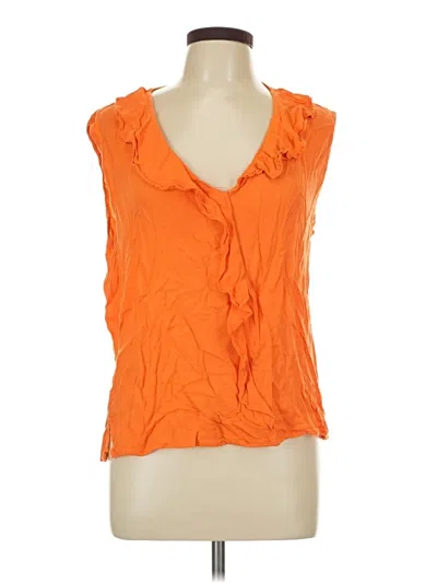 Pre-owned Culture Code Sleeveless Blouse In Orange