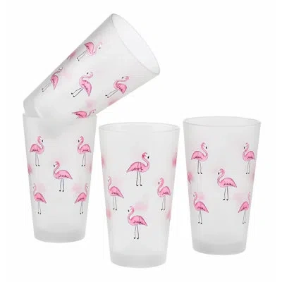 Culver Flamingos 16 Oz. Pint Glass In Pink