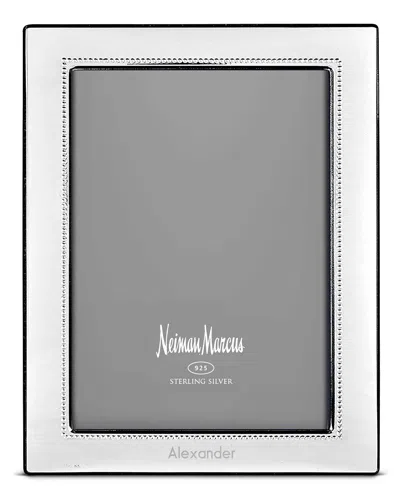 Cunill America Beaded Personalized Frame, 4" X 6" In Gray