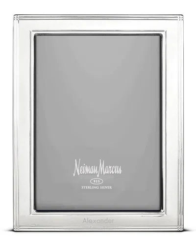 Cunill America Madison Personalized Frame, 4" X 6" In Silver Futura Font
