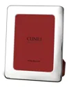 Cunill Plain Rounded Non-tarnish Sterling Silver Frame In Red