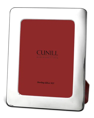 Cunill Plain Rounded Non-tarnish Sterling Silver Frame In Red