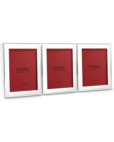 Cunill Tiffany Plain Hinged Double Non-tarnish Sterling Silver Frame In Red