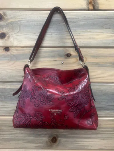 Cuoieria Fiorentina Italian Leather Handbag In Red