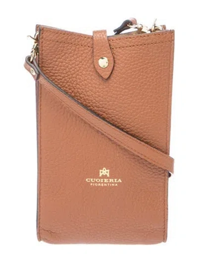 Pre-owned Cuoieria Fiorentina Leather Crossbody Bag In Brown