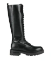 Cuoieria Woman Boot Black Size 8 Leather In Black