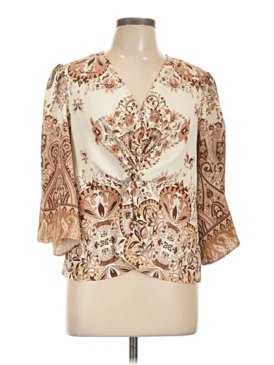 Pre-owned Cupcakes And Cashmere 3/4 Sleeve Blouse In Ivory