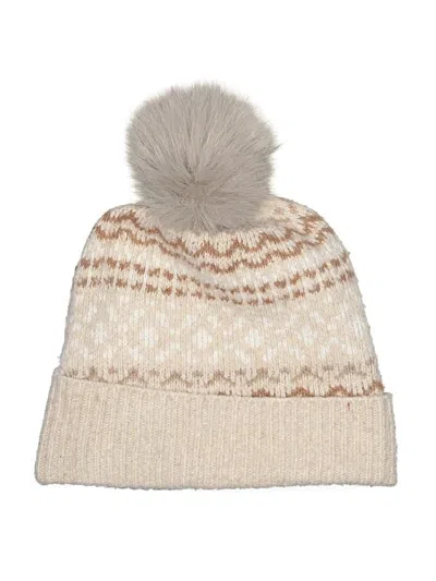 Pre-owned Cupcakes And Cashmere Beanie Hat In Tan