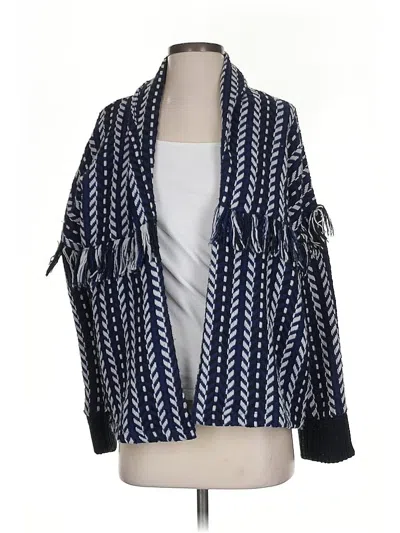 Pre-owned Cupcakes And Cashmere Cardigan Sweater In Blue