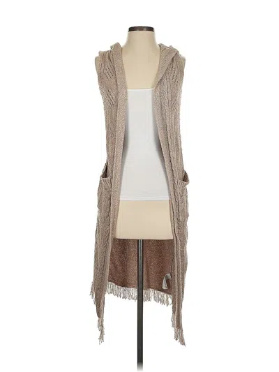 Pre-owned Cupcakes And Cashmere Cardigan Sweater In Brown