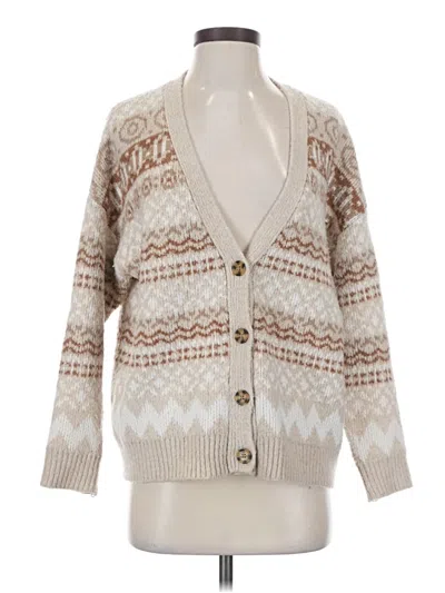 Pre-owned Cupcakes And Cashmere Cardigan Sweater In Brown