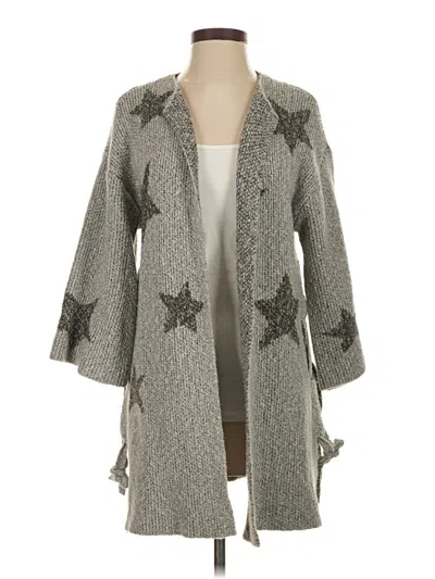 Pre-owned Cupcakes And Cashmere Cardigan Sweater In Gray
