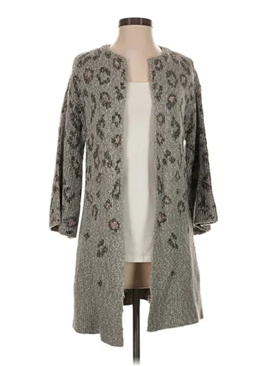 Pre-owned Cupcakes And Cashmere Cardigan Sweater In Gray