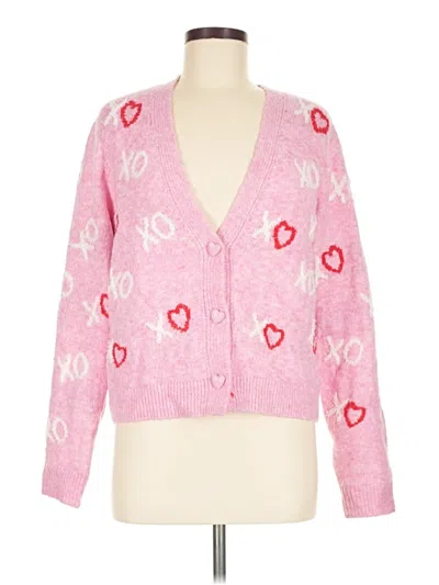 Pre-owned Cupcakes And Cashmere Cardigan Sweater In Pink