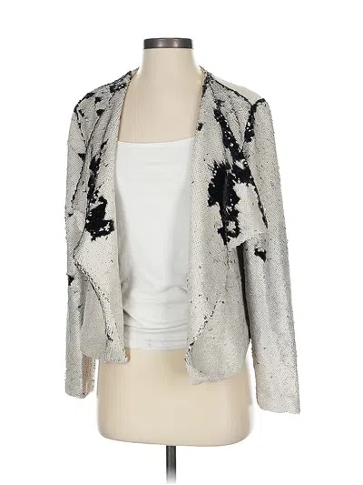 Pre-owned Cupcakes And Cashmere Cardigan Sweater In Silver