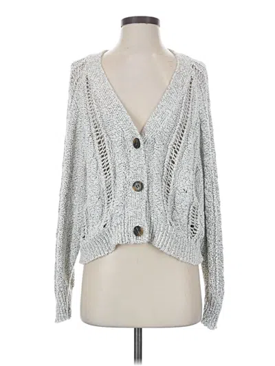 Pre-owned Cupcakes And Cashmere Cardigan Sweater In Silver