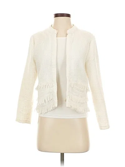 Pre-owned Cupcakes And Cashmere Cardigan Sweater In White