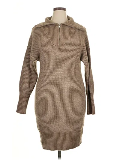 Pre-owned Cupcakes And Cashmere Casual Dress In Brown