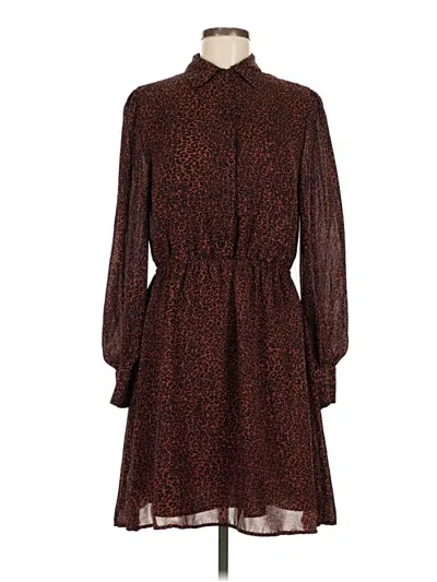 Pre-owned Cupcakes And Cashmere Casual Dress In Brown