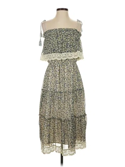 Pre-owned Cupcakes And Cashmere Casual Dress In Green