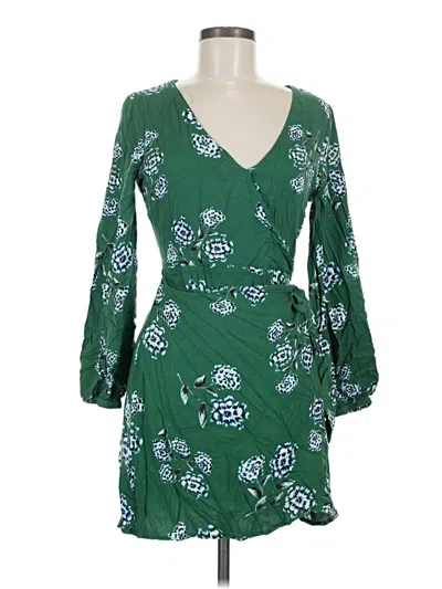 Pre-owned Cupcakes And Cashmere Casual Dress In Green