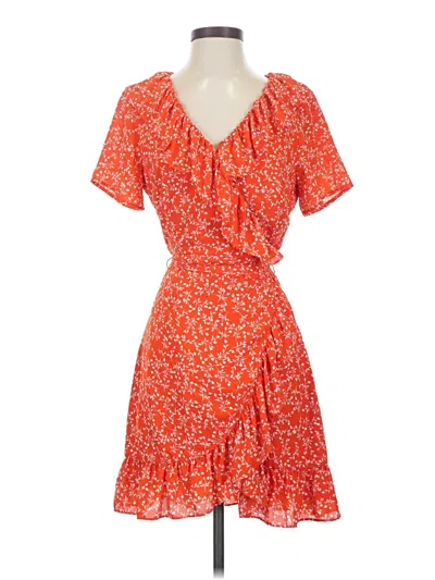 Pre-owned Cupcakes And Cashmere Casual Dress In Orange