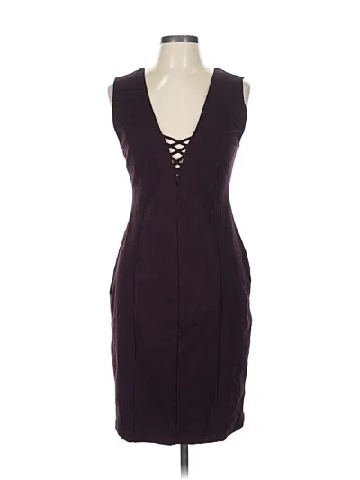 Pre-owned Cupcakes And Cashmere Cocktail Dress In Burgundy