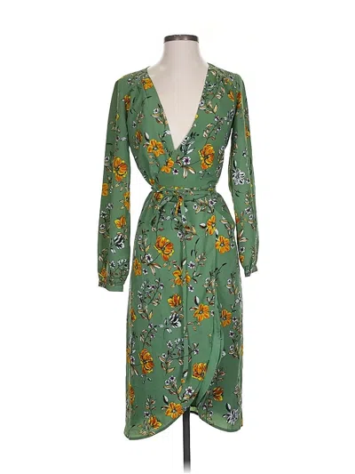Pre-owned Cupcakes And Cashmere Cocktail Dress In Green