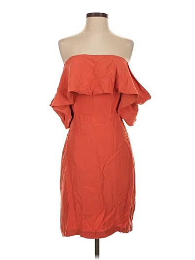 Pre-owned Cupcakes And Cashmere Cocktail Dress In Orange