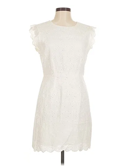 Pre-owned Cupcakes And Cashmere Cocktail Dress In White