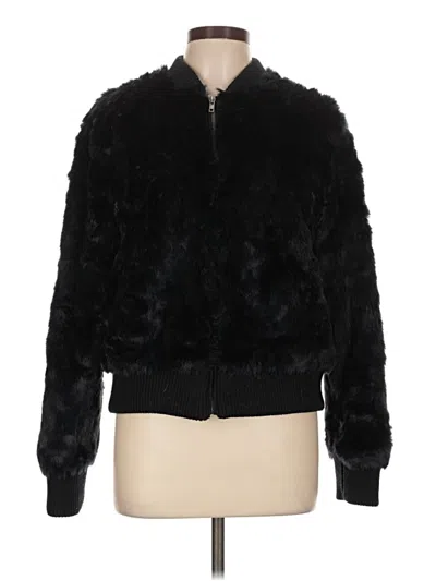 Pre-owned Cupcakes And Cashmere Faux Fur Jacket In Black