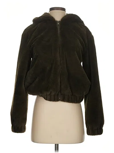 Pre-owned Cupcakes And Cashmere Faux Fur Jacket In Green