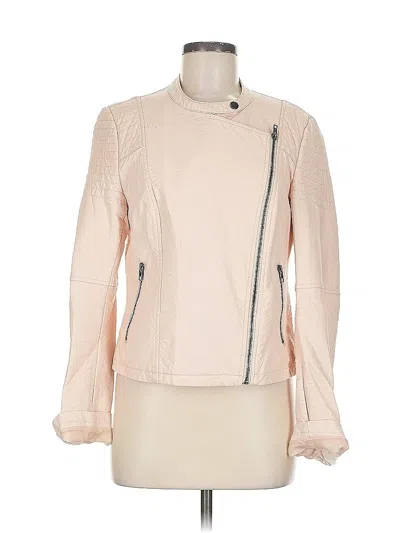 Pre-owned Cupcakes And Cashmere Faux Leather Jacket In Pink