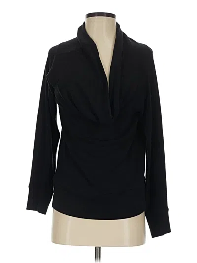 Pre-owned Cupcakes And Cashmere Long Sleeve Blouse In Black