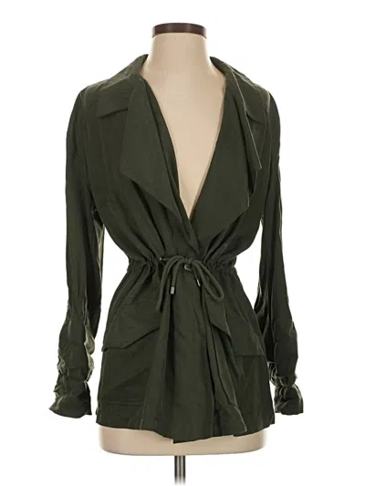 Pre-owned Cupcakes And Cashmere Long Sleeve Blouse In Green