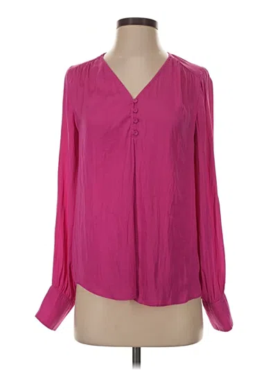 Pre-owned Cupcakes And Cashmere Long Sleeve Blouse In Pink