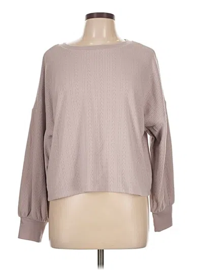 Pre-owned Cupcakes And Cashmere Long Sleeve T-shirt In Brown