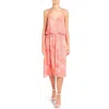 CUPCAKES AND CASHMERE PALOMA DRESS IN PACIFIC CORAL AND WHITE