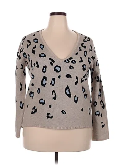 Pre-owned Cupcakes And Cashmere Pullover Sweater In Brown