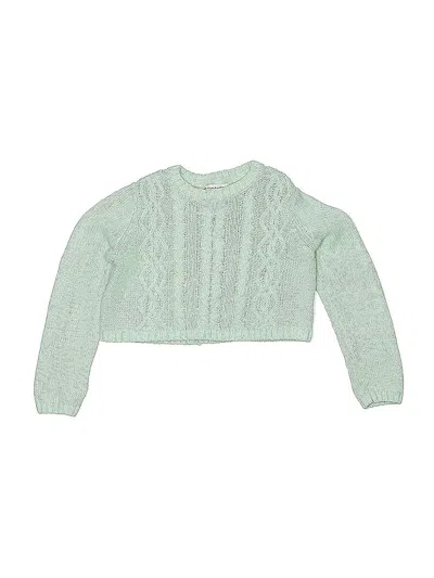 Pre-owned Cupcakes And Cashmere Kids' Pullover Sweater In Green